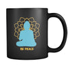 Buddhism Be Peace 11oz Black Mug-Drinkware-Teelime | shirts-hoodies-mugs