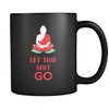 Buddhism Let That Go 11oz Black Mug-Drinkware-Teelime | shirts-hoodies-mugs