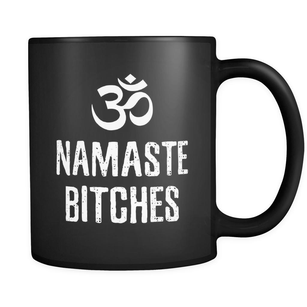 Buddhism Namaste 11oz Black Mug-Drinkware-Teelime | shirts-hoodies-mugs