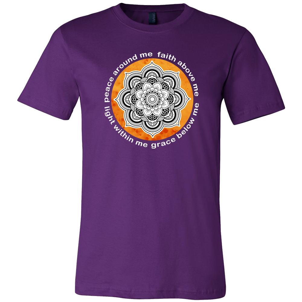 Buddhism Shirt - Peace around me, face above me, light within me, grace below me - Buddha Spirit Life Gift-T-shirt-Teelime | shirts-hoodies-mugs