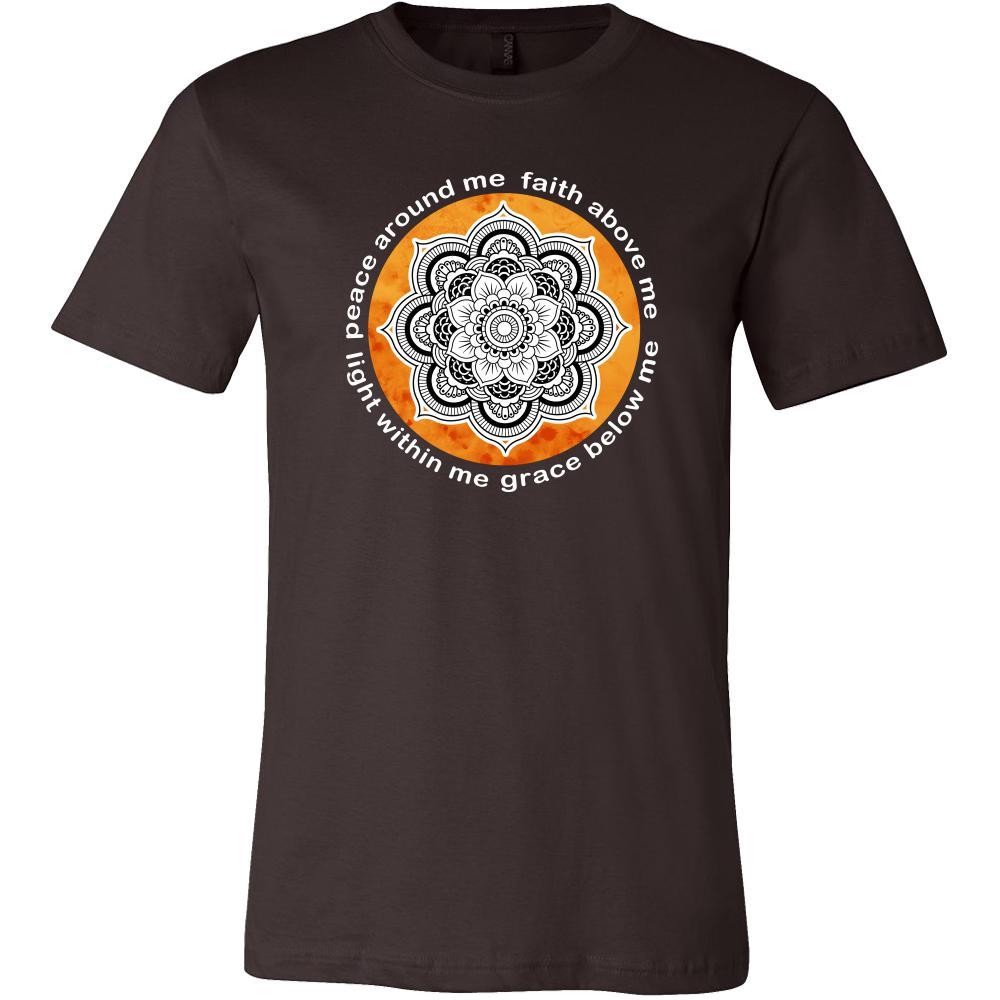 Buddhism Shirt - Peace around me, face above me, light within me, grace below me - Buddha Spirit Life Gift-T-shirt-Teelime | shirts-hoodies-mugs
