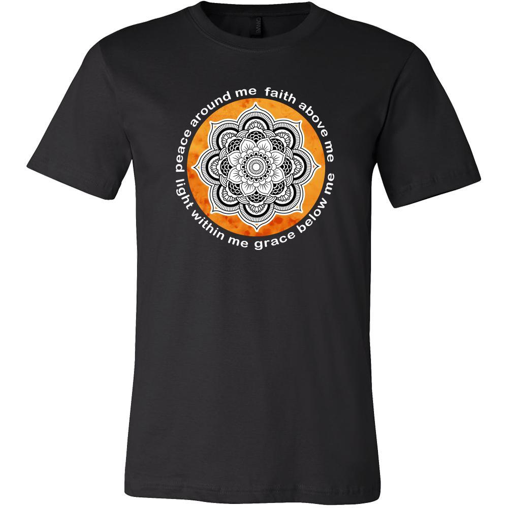 Buddhism Shirt - Peace around me, face above me, light within me, grace below me - Buddha Spirit Life Gift-T-shirt-Teelime | shirts-hoodies-mugs