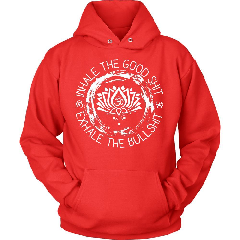 Buddhism T Shirt - Inhale the good shit exhale the bullshit-T-shirt-Teelime | shirts-hoodies-mugs
