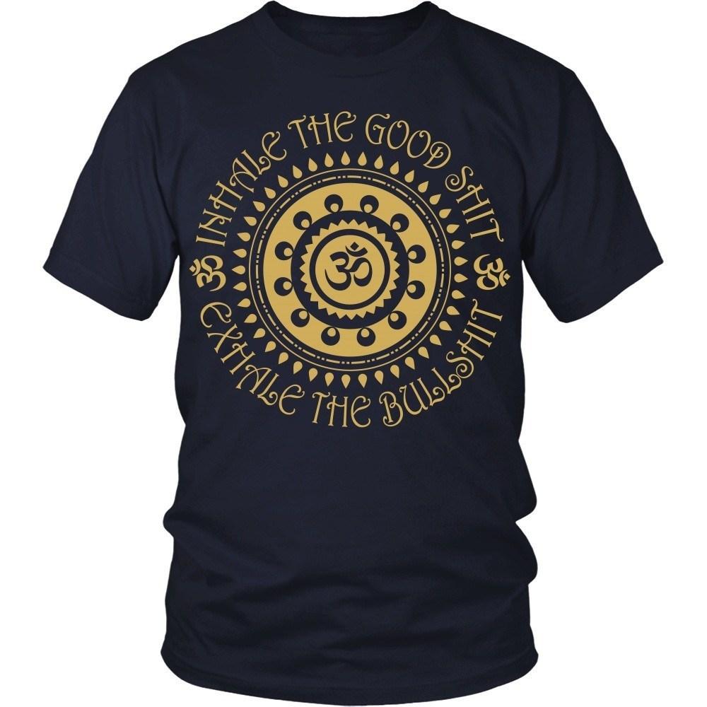 Buddhism T Shirt - Inhale the good shit exhale the bullshit-T-shirt-Teelime | shirts-hoodies-mugs
