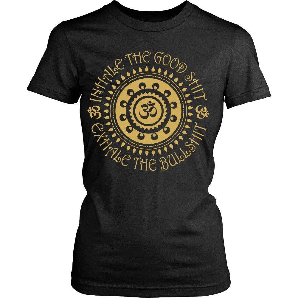 Buddhism T Shirt - Inhale the good shit exhale the bullshit-T-shirt-Teelime | shirts-hoodies-mugs