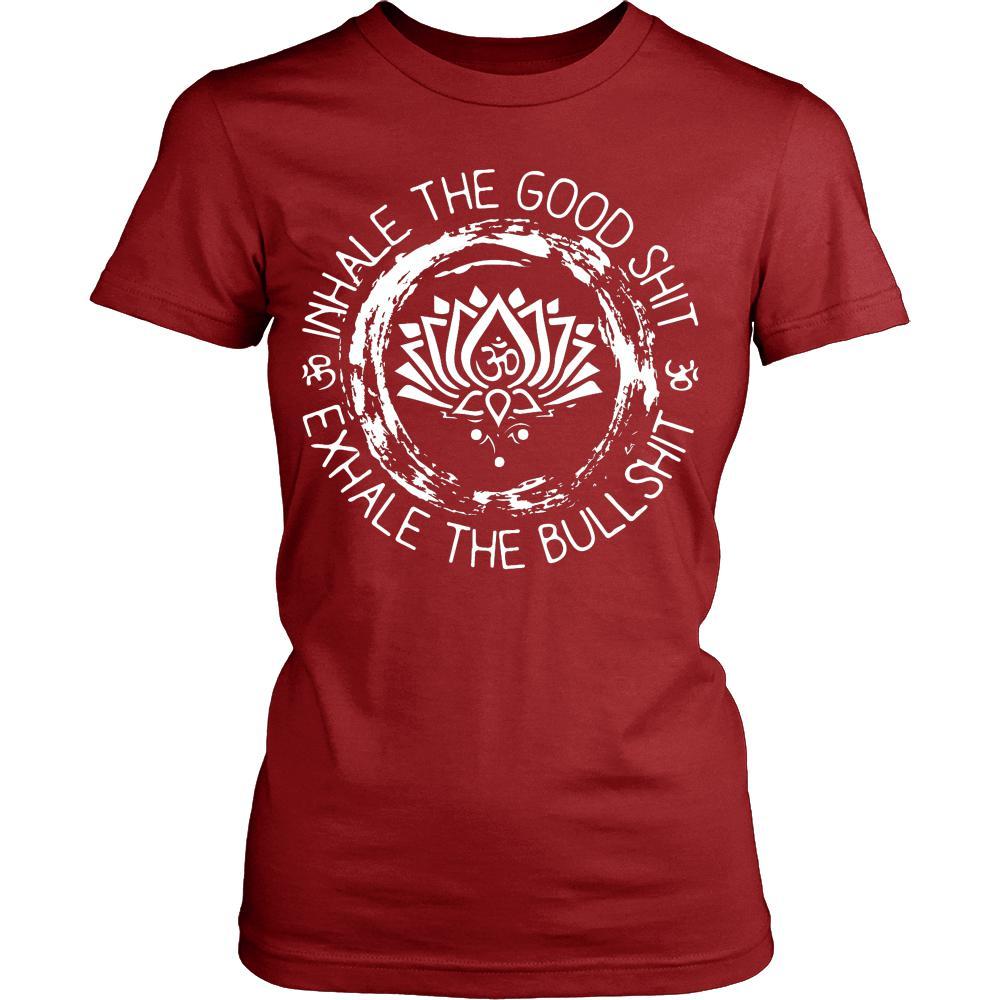 Buddhism T Shirt - Inhale the good shit exhale the bullshit-T-shirt-Teelime | shirts-hoodies-mugs