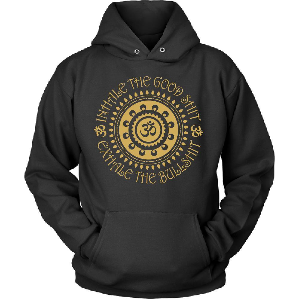 Buddhism T Shirt - Inhale the good shit exhale the bullshit-T-shirt-Teelime | shirts-hoodies-mugs