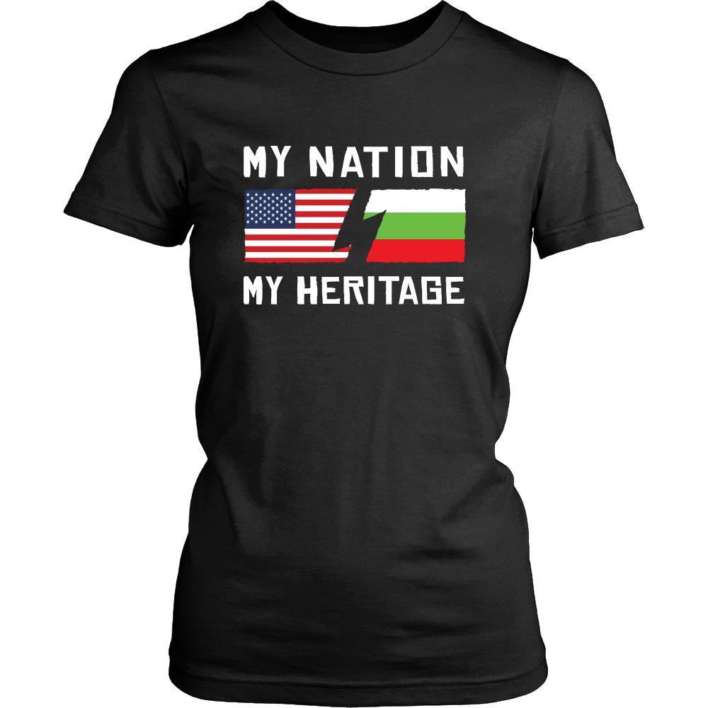 Bulgarian Shirt - My Nation - My Heritage - Bulgaria Roots Gift-T-shirt-Teelime | shirts-hoodies-mugs