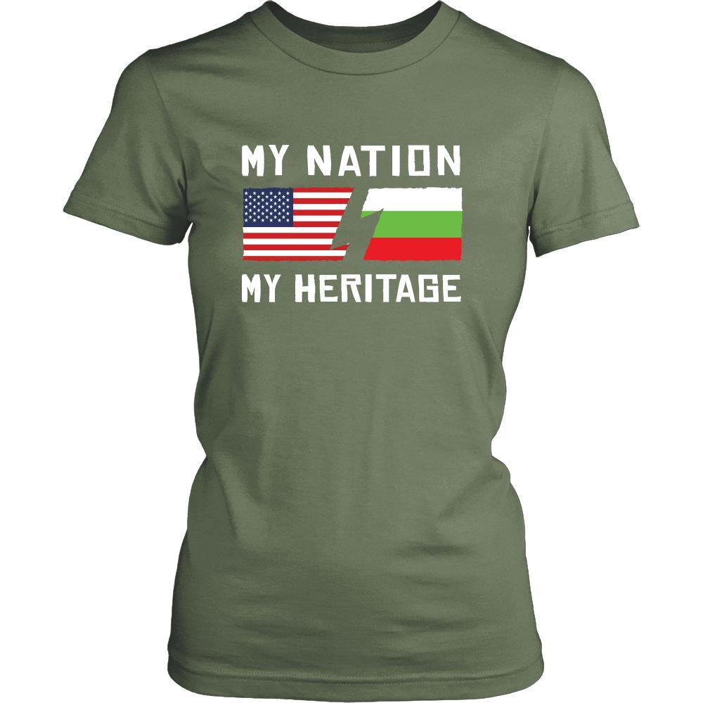Bulgarian Shirt - My Nation - My Heritage - Bulgaria Roots Gift-T-shirt-Teelime | shirts-hoodies-mugs