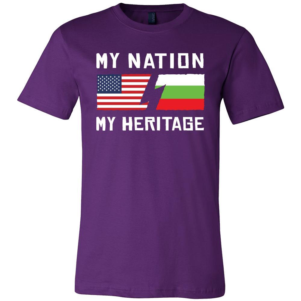 Bulgarian Shirt - My Nation - My Heritage - Bulgaria Roots Gift-T-shirt-Teelime | shirts-hoodies-mugs