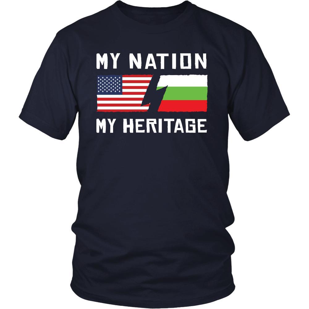 Bulgarian Shirt - My Nation - My Heritage - Bulgaria Roots Gift-T-shirt-Teelime | shirts-hoodies-mugs