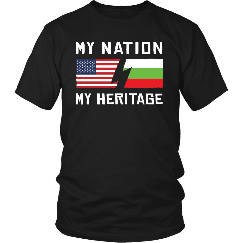 Bulgarian Shirt - My Nation - My Heritage - Bulgaria Roots Gift-T-shirt-Teelime | shirts-hoodies-mugs