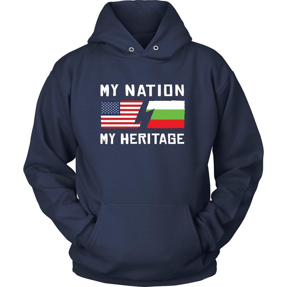 Bulgarian Shirt - My Nation - My Heritage - Bulgaria Roots Gift-T-shirt-Teelime | shirts-hoodies-mugs
