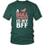 Bull terrier Shirt - a Bull terrier is my bff- Dog Lover Gift