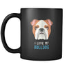 Bulldog I love my Bulldog 11oz Black Mug-Drinkware-Teelime | shirts-hoodies-mugs