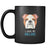 Bulldog I love my Bulldog 11oz Black Mug