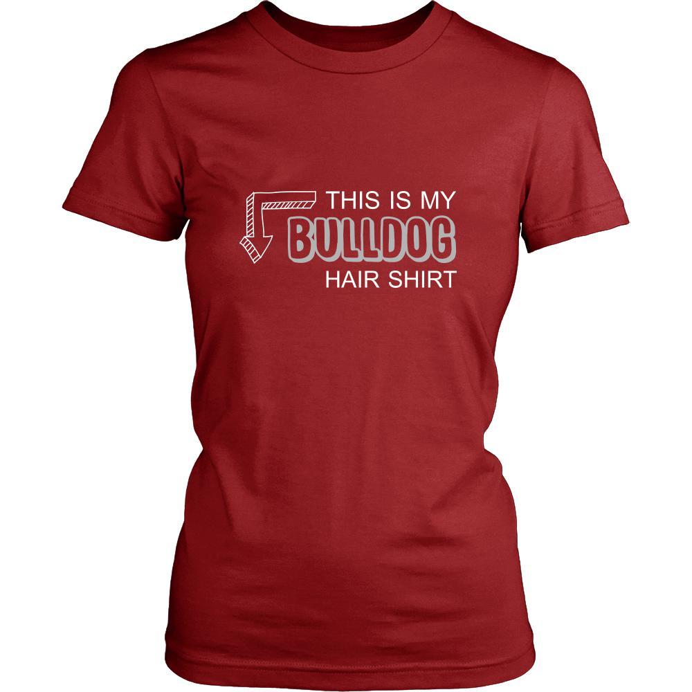 Bulldog Shirt - This is my Bulldog hair shirt - Dog Lover Gift-T-shirt-Teelime | shirts-hoodies-mugs