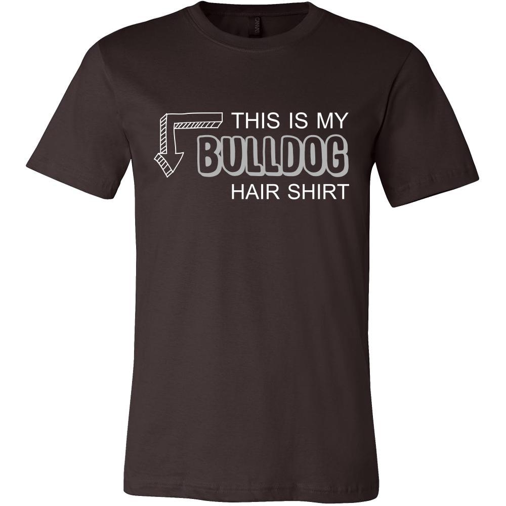 Bulldog Shirt - This is my Bulldog hair shirt - Dog Lover Gift-T-shirt-Teelime | shirts-hoodies-mugs