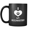 Bullmastiff I Love My Bullmastiff 11oz Black Mug-Drinkware-Teelime | shirts-hoodies-mugs