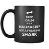 Bullmastiff It's A Bullmastiff Not A Shark 11oz Black Mug-Drinkware-Teelime | shirts-hoodies-mugs