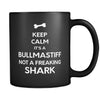 Bullmastiff It's A Bullmastiff Not A Shark 11oz Black Mug-Drinkware-Teelime | shirts-hoodies-mugs