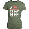 Bullmastiff Shirt - a Bullmastiff is my bff- Dog Lover Gift-T-shirt-Teelime | shirts-hoodies-mugs