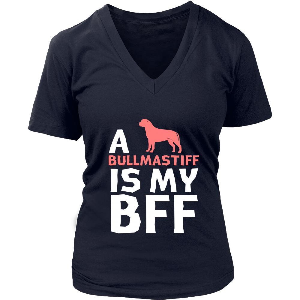 Bullmastiff Shirt - a Bullmastiff is my bff- Dog Lover Gift-T-shirt-Teelime | shirts-hoodies-mugs