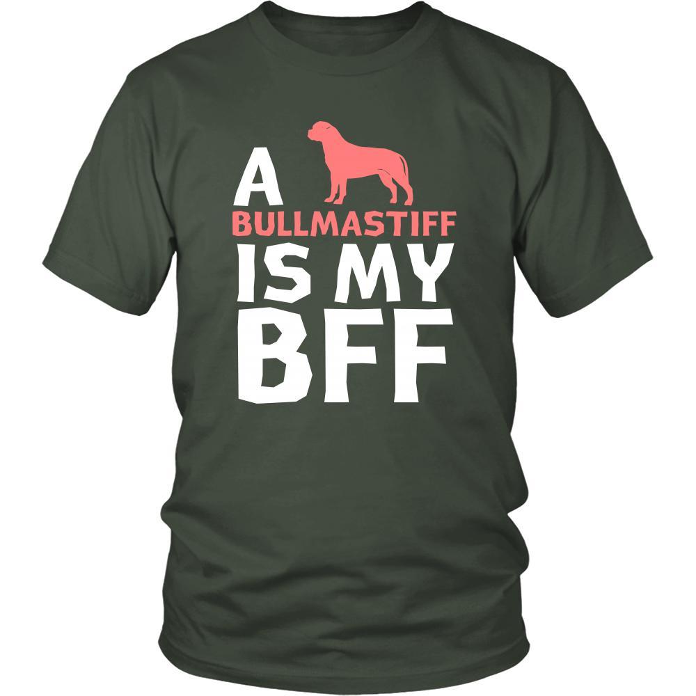 Bullmastiff Shirt - a Bullmastiff is my bff- Dog Lover Gift-T-shirt-Teelime | shirts-hoodies-mugs
