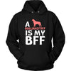 Bullmastiff Shirt - a Bullmastiff is my bff- Dog Lover Gift-T-shirt-Teelime | shirts-hoodies-mugs
