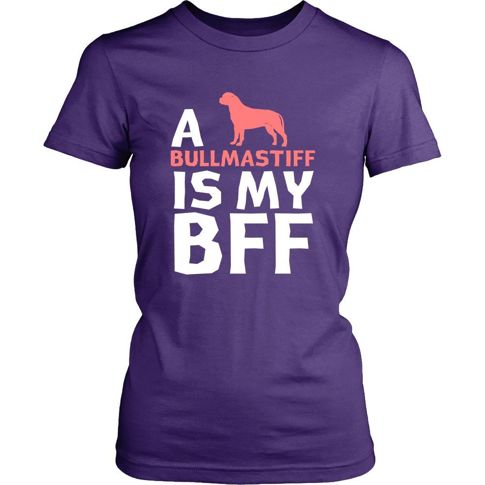 Bullmastiff Shirt - a Bullmastiff is my bff- Dog Lover Gift-T-shirt-Teelime | shirts-hoodies-mugs