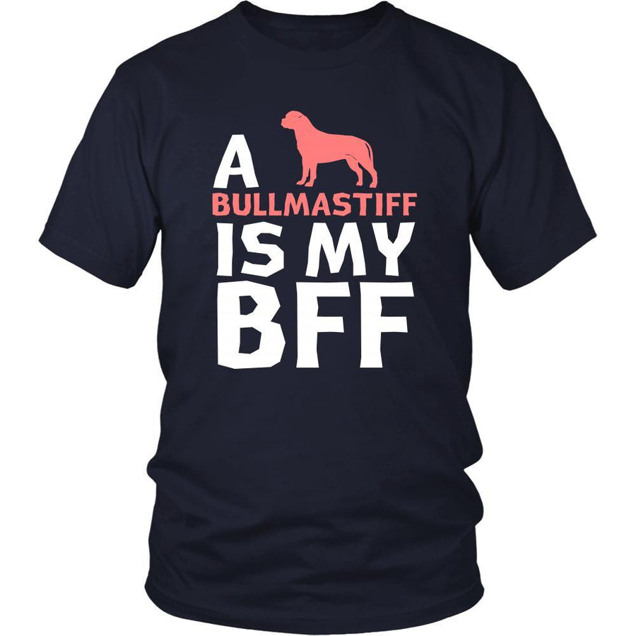 Bullmastiff Shirt - a Bullmastiff is my bff- Dog Lover Gift-T-shirt-Teelime | shirts-hoodies-mugs