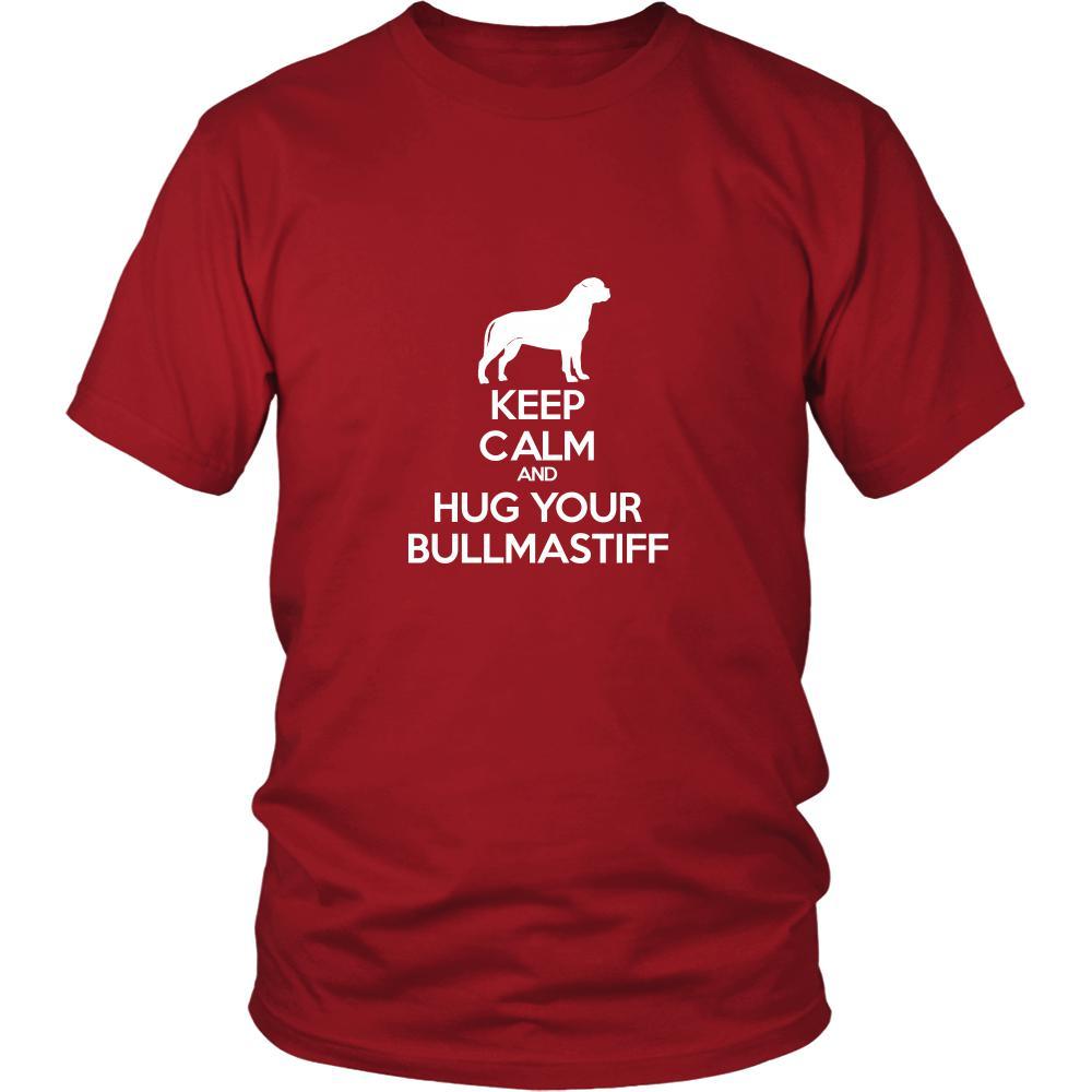 Bullmastiff Shirt - Keep Calm and Hug Your Bullmastiff- Dog Lover Gift Gift-T-shirt-Teelime | shirts-hoodies-mugs