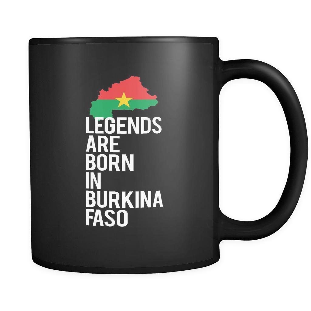 Burkina Faso Legends are born in Burkina Faso 11oz Black Mug-Drinkware-Teelime | shirts-hoodies-mugs