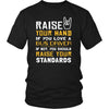 Bus Driver Shirt - Raise your hand if you love Bus Driver, if not raise your standards - Profession Gift-T-shirt-Teelime | shirts-hoodies-mugs