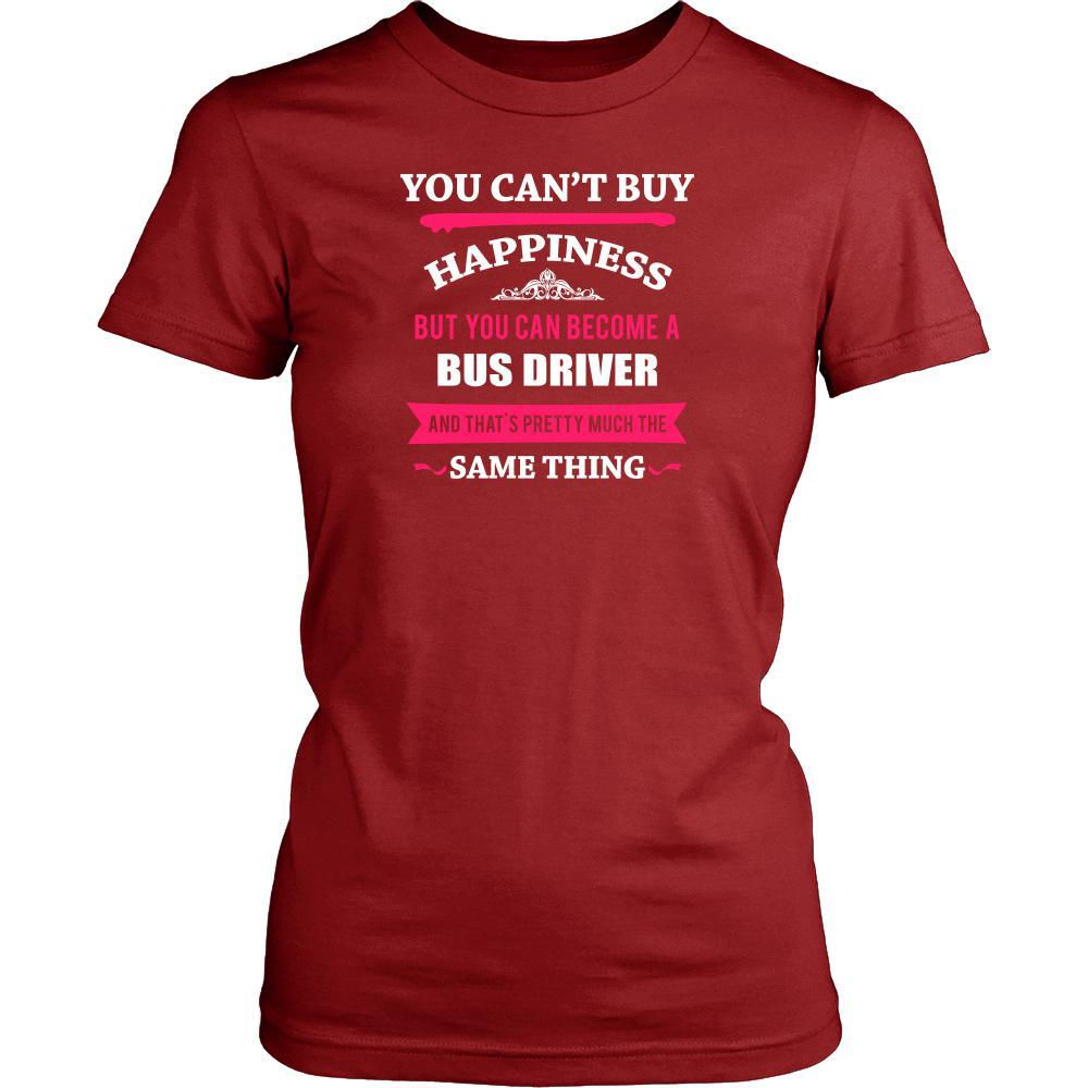 Bus Driver Shirt - You can't buy happiness but you can become a Bus Driver and that's pretty much the same thing Profession-T-shirt-Teelime | shirts-hoodies-mugs