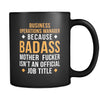 Business operations manager Business operations manager because badass mother fucker isn't an official job title 11oz Black Mug-Drinkware-Teelime | shirts-hoodies-mugs