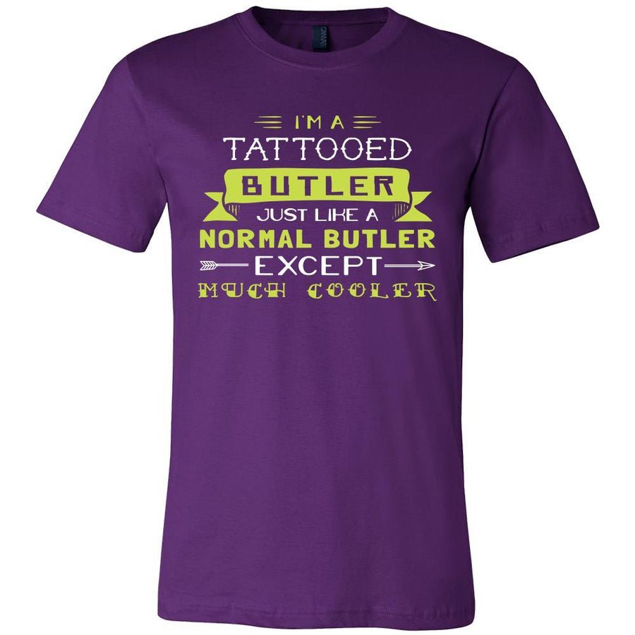 Butler Shirt - I'm a tattooed butler, just like a normal butler, except much cooler - Profession Gift-T-shirt-Teelime | shirts-hoodies-mugs