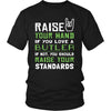 Butler Shirt - Raise your hand if you love Butler, if not raise your standards - Profession Gift-T-shirt-Teelime | shirts-hoodies-mugs