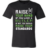 Butler Shirt - Raise your hand if you love Butler, if not raise your standards - Profession Gift-T-shirt-Teelime | shirts-hoodies-mugs