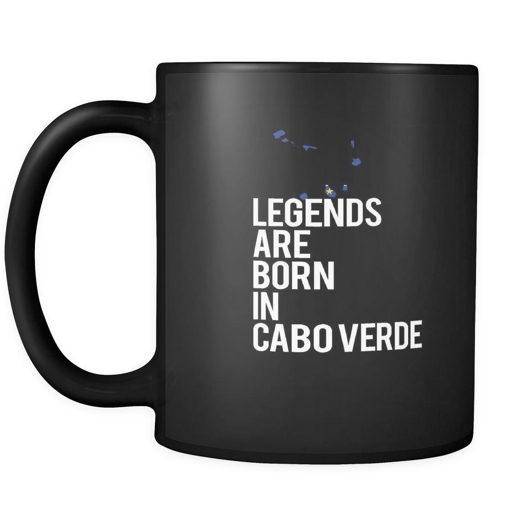 Cabo Verde Legends are born in Cabo Verde 11oz Black Mug-Drinkware-Teelime | shirts-hoodies-mugs