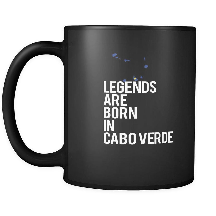 Cabo Verde Legends are born in Cabo Verde 11oz Black Mug-Drinkware-Teelime | shirts-hoodies-mugs