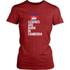 Cambodia Shirt - Legends are born in Cambodia - National Heritage Gift-T-shirt-Teelime | shirts-hoodies-mugs