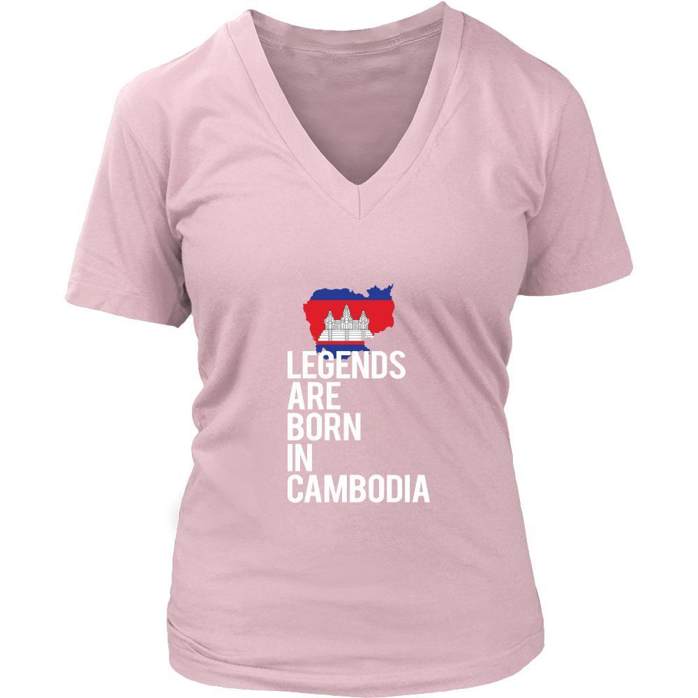 Cambodia Shirt - Legends are born in Cambodia - National Heritage Gift-T-shirt-Teelime | shirts-hoodies-mugs