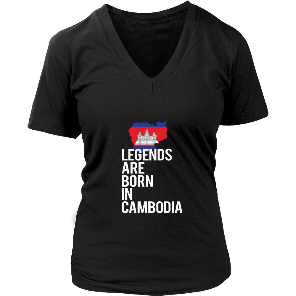 Cambodia Shirt - Legends are born in Cambodia - National Heritage Gift-T-shirt-Teelime | shirts-hoodies-mugs