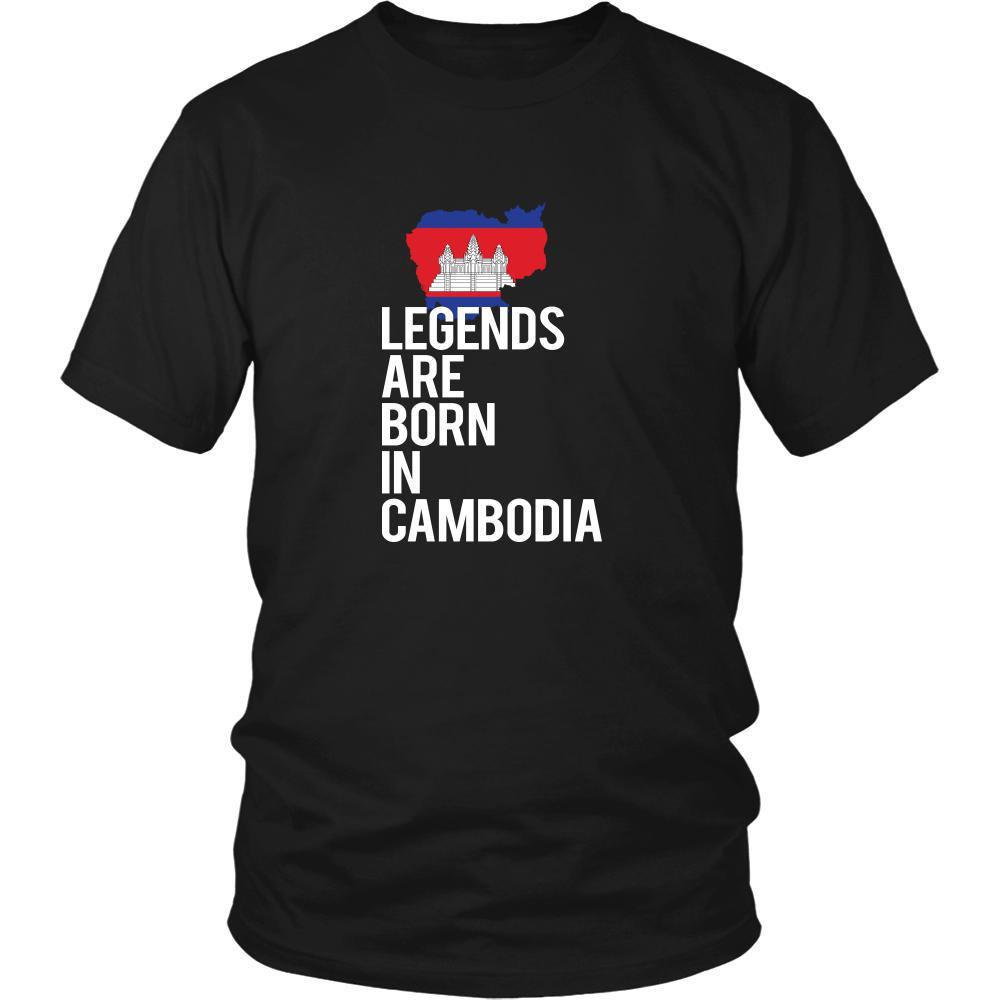 Cambodia Shirt - Legends are born in Cambodia - National Heritage Gift-T-shirt-Teelime | shirts-hoodies-mugs