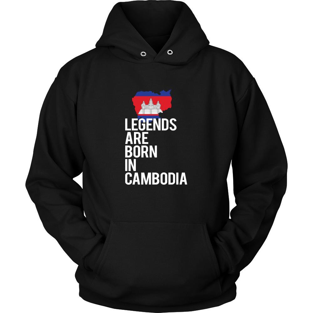 Cambodia Shirt - Legends are born in Cambodia - National Heritage Gift-T-shirt-Teelime | shirts-hoodies-mugs
