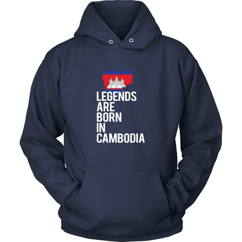 Cambodia Shirt - Legends are born in Cambodia - National Heritage Gift-T-shirt-Teelime | shirts-hoodies-mugs