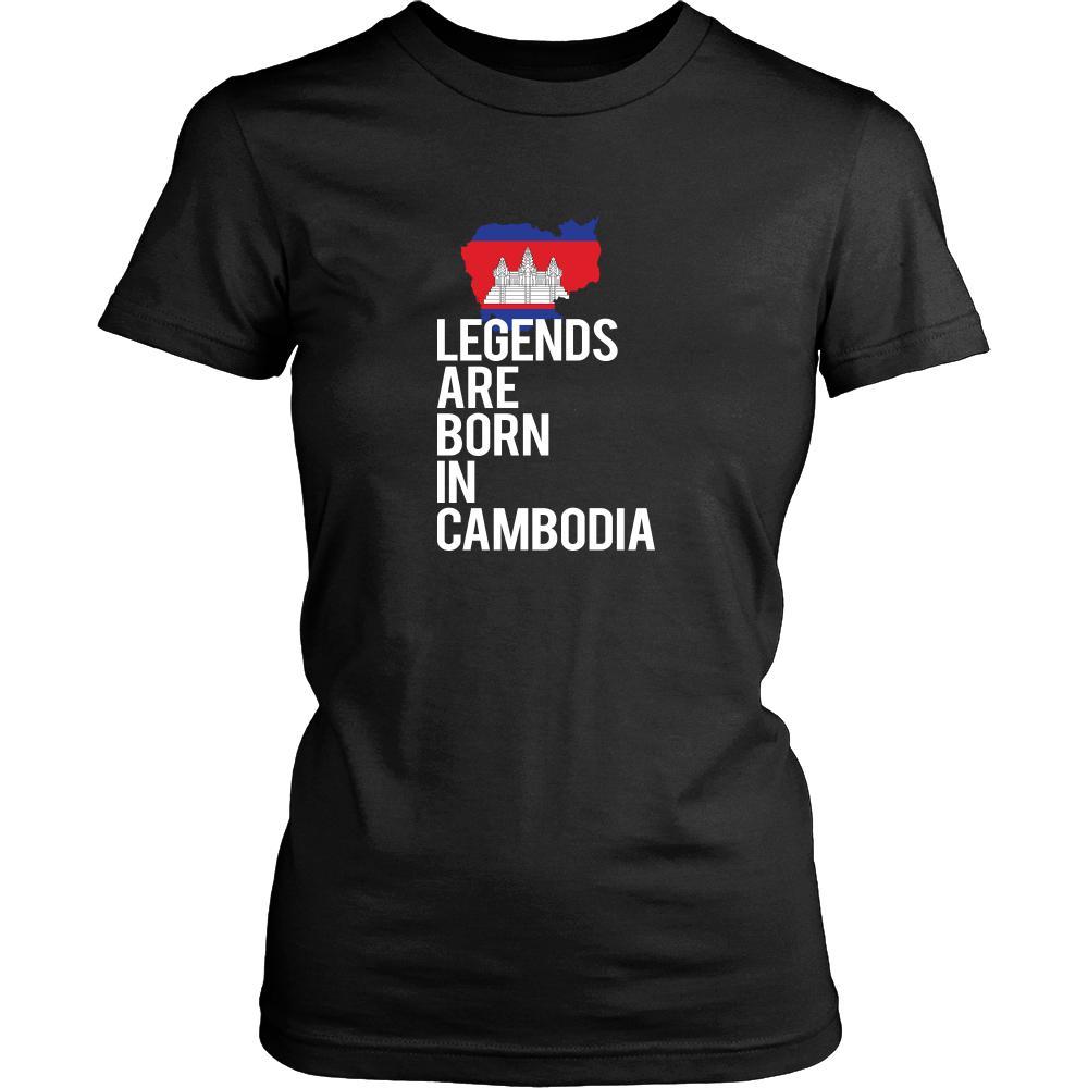 Cambodia Shirt - Legends are born in Cambodia - National Heritage Gift-T-shirt-Teelime | shirts-hoodies-mugs