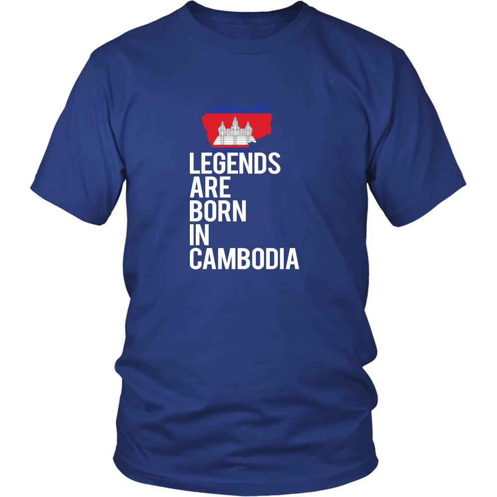 Cambodia Shirt - Legends are born in Cambodia - National Heritage Gift-T-shirt-Teelime | shirts-hoodies-mugs