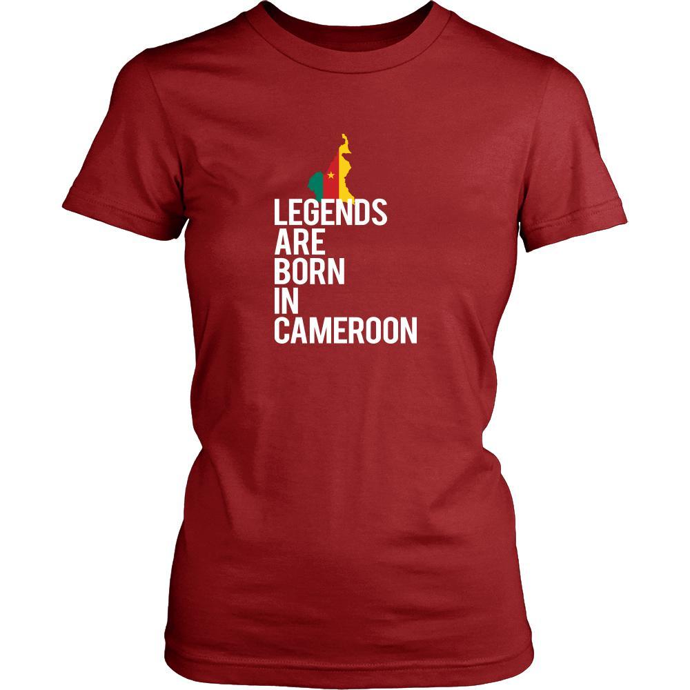 Cameroon Shirt - Legends are born in Cameroon - National Heritage Gift-T-shirt-Teelime | shirts-hoodies-mugs